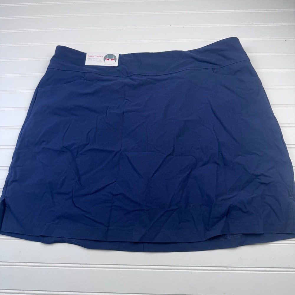 NEW Lady Hagen Women's XXXL Navy Tummy Control Pull On Skort Golf